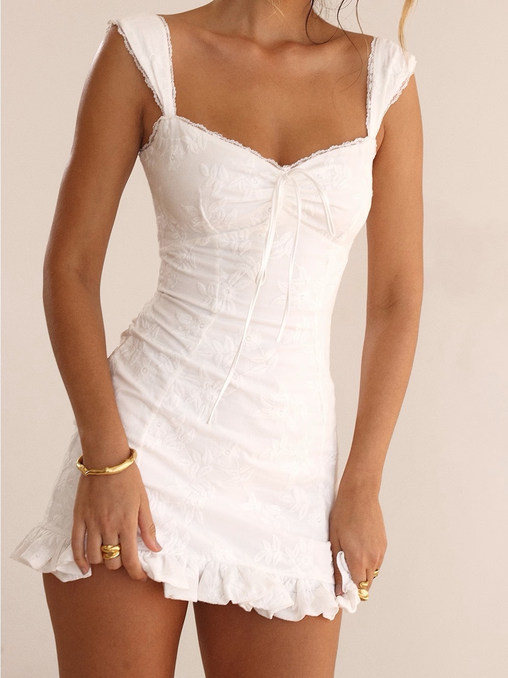House of CB White Odessa Dress XS - Picture 4 of 8